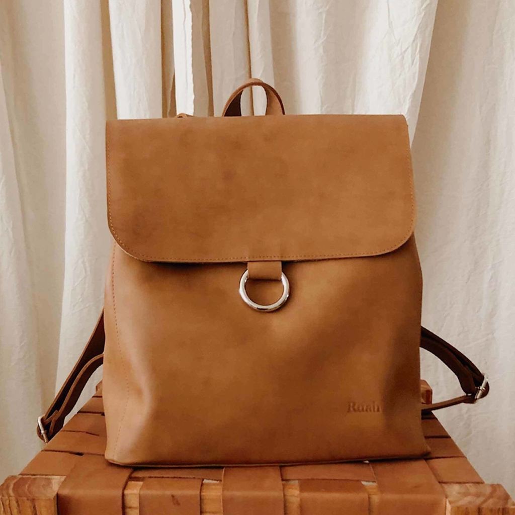 Chará Leather Backpack Tan